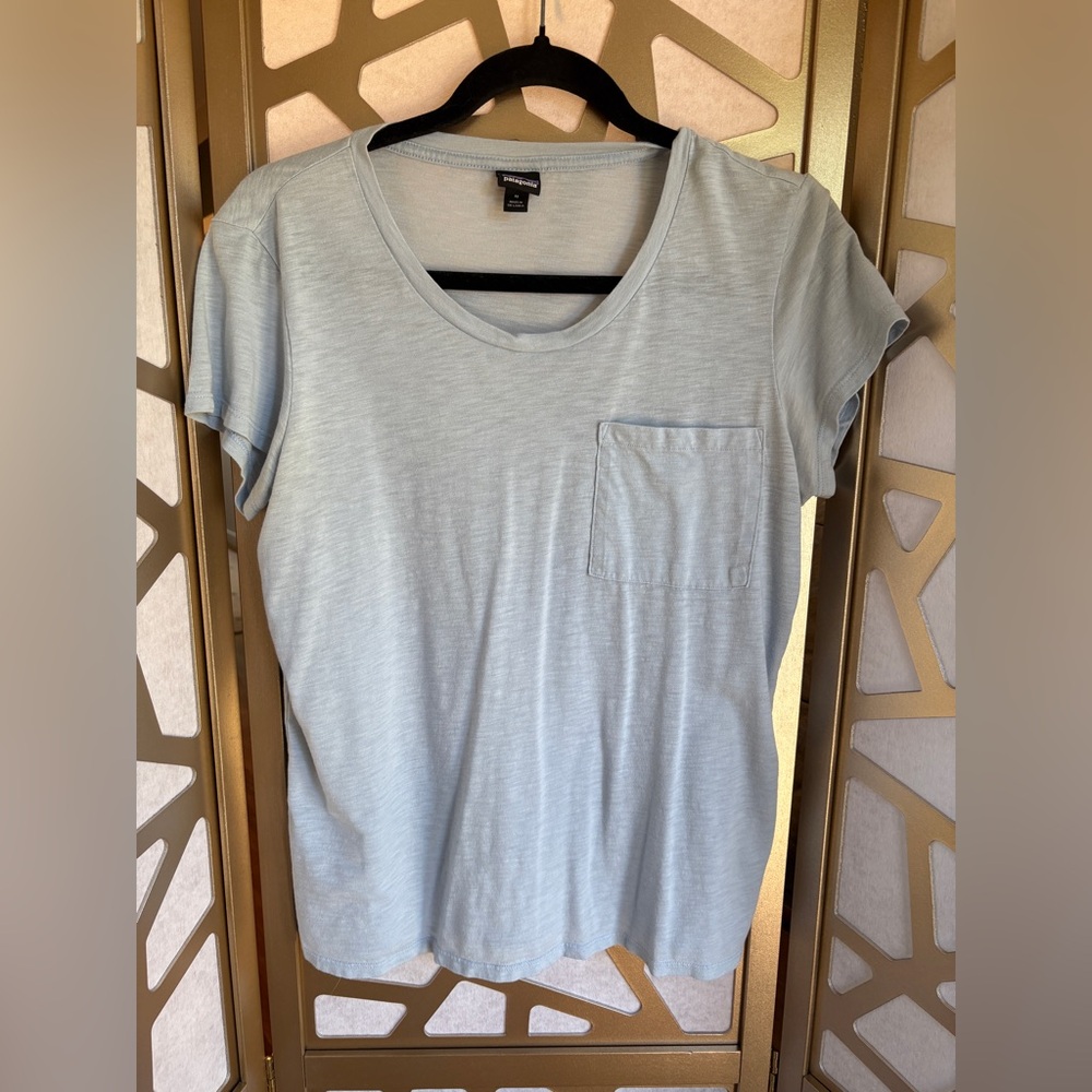 Patagonia Light Blue Short Sleeve Tee